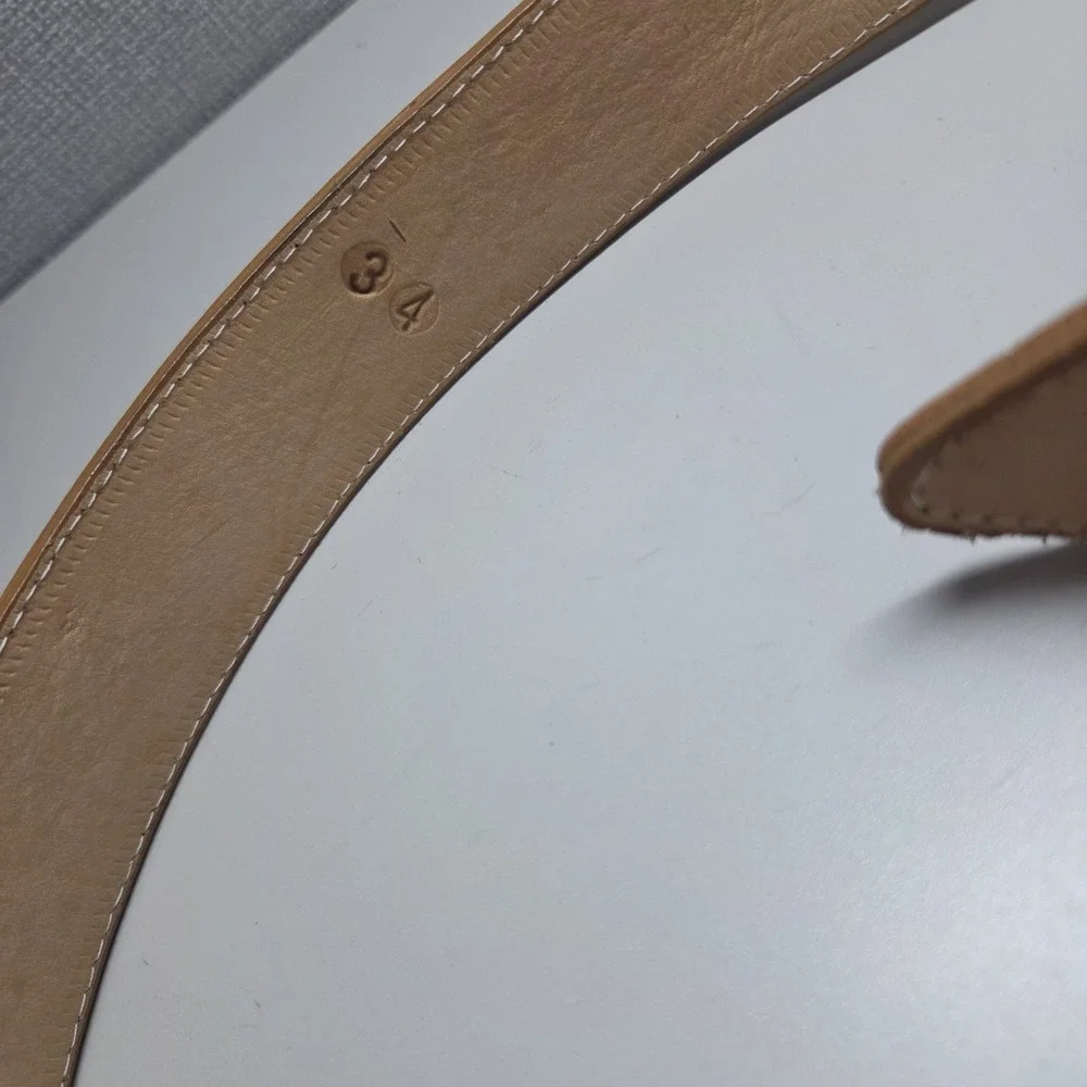 Brown Leather Western‎ Embroidered Style Belt Bull Rodeo Toro